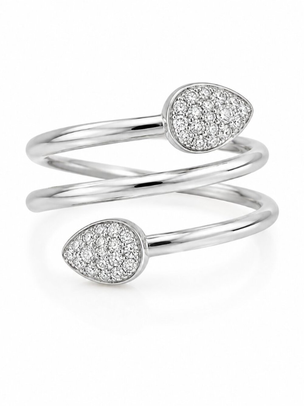 Freida Rothman Vault Sterling Silver Spiral Ring Size 9 NWT $125 MSRP